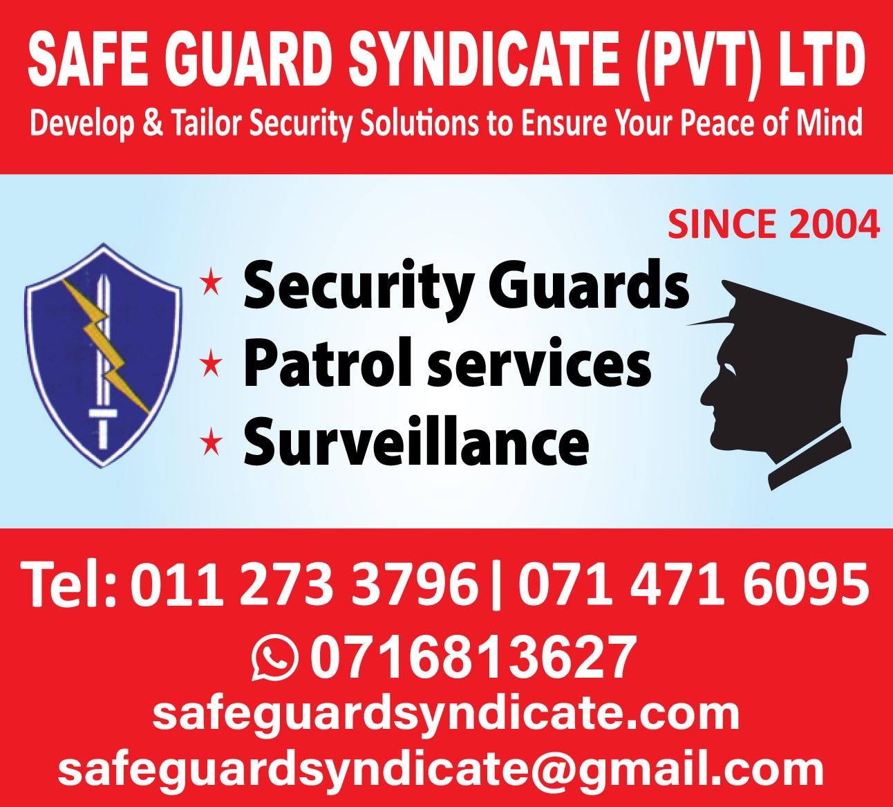 Safe Guard Syndicate (Pvt) Ltd