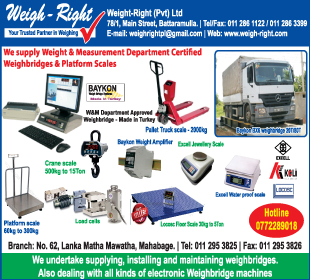 Weigh - Right (Pvt) Ltd