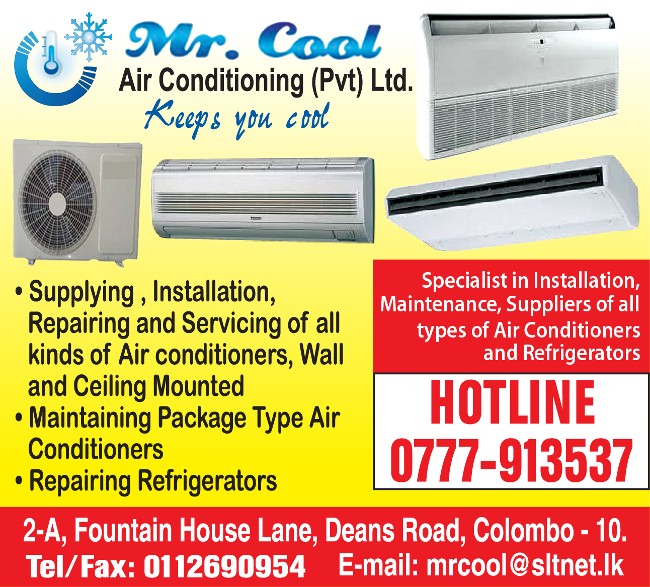 Mr Cool Air Conditioning (Pvt) Ltd